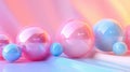 Colorful softpastel marble balls background Royalty Free Stock Photo