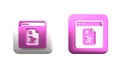 Colorful Software, web developer programming code icon isolated on white background. Javascript computer script random Royalty Free Stock Photo