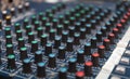 Colorful sound mixer. Texture design. amplifier equipment Royalty Free Stock Photo