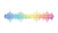 Colorful Sound Wave: Abstract Audio Spectrum Visual, vector design Generative AI Royalty Free Stock Photo