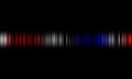 Colorful sound waves vector design.digital equalizer audio sound waves on black background, stereo sound effect signal. Royalty Free Stock Photo