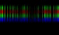 Colorful sound waves vector design.digital equalizer audio sound waves on black background, stereo sound effect signal. Royalty Free Stock Photo