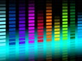 Colorful Soundwaves Background Shows Musical Songs And DJ