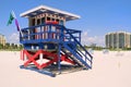 Colorful South Beach lifeguard hut