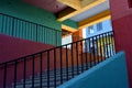 Colorful southwest staircase