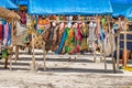 Colorful souvenirs on Diani beach, Kenya