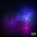 Colorful Space Galaxy Background with Light,