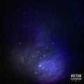 Colorful Space Galaxy Background with Light, Royalty Free Stock Photo