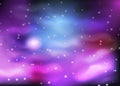 Colorful space galaxy background with shining stars, stardust and nebula Royalty Free Stock Photo