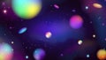 Colorful Space Galaxy Background with Shining Stars, Stardust and Nebula. Vector Illustration Royalty Free Stock Photo