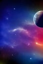 Colorful space galaxy cloud nebula and other planet sky. Star and light cosmos. Supernova black hole background wallpaper