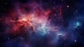 Colorful Space Galaxy Cloud Nebula in a Starry Night Cosmos AI Generated