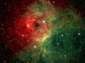 Colorful space nebula