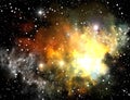 Colorful space nebula Royalty Free Stock Photo