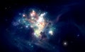 Colorful space nebula