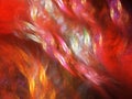 Colorful space nebula dragon fractal Royalty Free Stock Photo