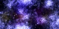 Colorful space shot of milky way galaxy with stars on a night sky. Galaxy background Royalty Free Stock Photo