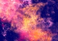 Colorful space shot of milky way galaxy with stars on a night sky. Galaxy background Royalty Free Stock Photo