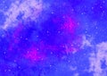 Colorful space shot of milky way galaxy with stars on a night sky. Galaxy background Royalty Free Stock Photo