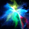 Colorful space star nebula Royalty Free Stock Photo