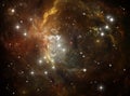 Colorful space star nebula Royalty Free Stock Photo