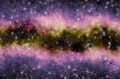 Colorful space star nebula Royalty Free Stock Photo
