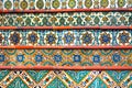 Colorful Spanish tiles decoration on stairway