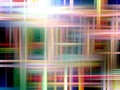 Colorful sparkling geometries, lights, abstract background, geometries, bright background, colorful geometries