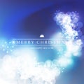 Colorful Sparkling, Shimmering Happy Winter Holidays, Merry Christmas, Best Wishes Greeting Card Design with Label
