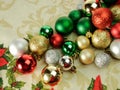 colorful, sparkly Christmas balls