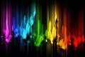 Colorful spectrum rainbow vertical lines - AI Generated