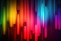 Colorful spectrum rainbow vertical lines - AI Generated