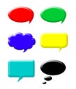 Colorful speech bubbles Royalty Free Stock Photo