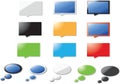 Colorful speech bubbles Royalty Free Stock Photo
