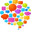 Colorful speech bubbles Royalty Free Stock Photo