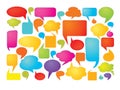 Colorful speech bubbles