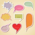 Colorful speech bubbles Royalty Free Stock Photo