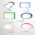 Colorful Speech Bubbles Royalty Free Stock Photo