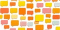 Colorful Speech Bubbles Pattern Communication Social Media Dialogue Conversation Ideas Teamwork Royalty Free Stock Photo