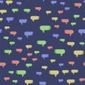 Colorful Speech Bubbles Seamless Pattern Royalty Free Stock Photo
