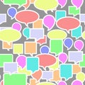 Colorful Speech Bubbles Seamless Pattern Royalty Free Stock Photo