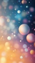 Colorful spheres float in a vibrant and lively abstract design showcasing dynamic shapes