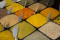 Colorful spices on food market, Suq, Damascus