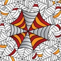 colorful spider web art Royalty Free Stock Photo