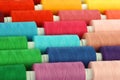 Colorful spindles of yarn Royalty Free Stock Photo