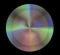 Colorful spinning disc on a black background Royalty Free Stock Photo