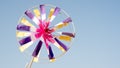 Colorful spinning fan