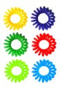 Colorful Spiral Elastic Hair Ties Royalty Free Stock Photo