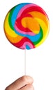 Colorful spiral lollipop