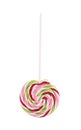 Colorful spiral lollipop. Royalty Free Stock Photo